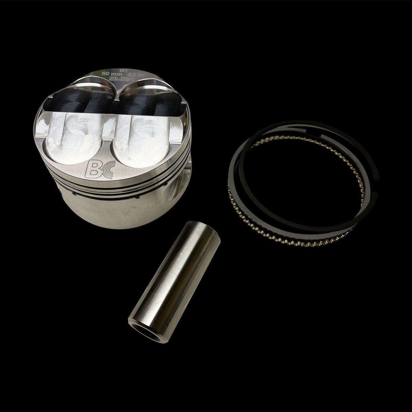 Brian Crower BME1096 - Yamaha YXZ / Textron XX (16-up) BME Shelf Pistons w/All Hardware - 80mm x 11.5:1
