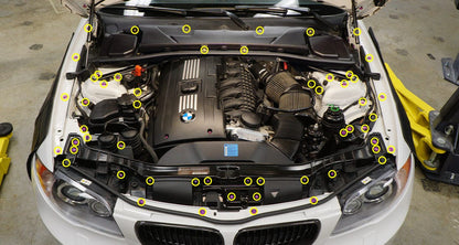 Stage 2 Titanium Hardware Engine Bay Kit - BMW E82 135i (2007-2012)