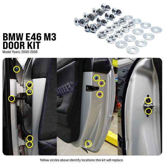 Titanium Hardware Door Kit - BMW E46 M3 (2000-2006)