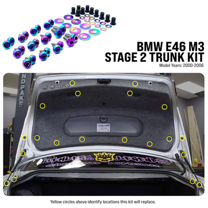 Stage 2 Titanium Hardware Trunk Kit - BMW E46 M3 (2000-2006)