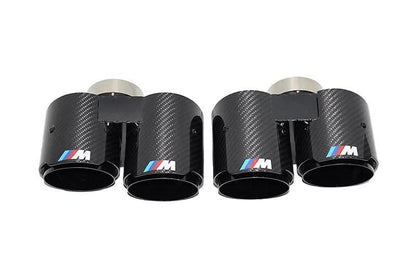 BMW 3/4 Series G20/G21 G22 G26 Carbon Fiber Dual Muffler Tips (2019+)