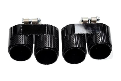 BMW 3/4 Series G20/G21 G22 G26 Carbon Fiber Dual Muffler Tips (2019+)