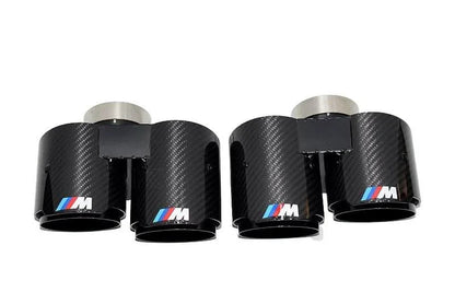 BMW 3/4 Series G20/G21 G22 G26 Carbon Fiber Dual Muffler Tips (2019+)