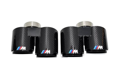 BMW 3/4 Series G20/G21 G22 G26 Carbon Fiber Dual Muffler Tips (2019+)
