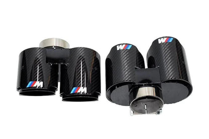 BMW 3/4 Series G20/G21 G22 G26 Carbon Fiber Dual Muffler Tips (2019+)