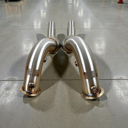 BMW N63 & N63TU Catless Race Downpipes for 550i, 650i, 750i, Alpina B6 B7, X5, X6 (F Chassis)