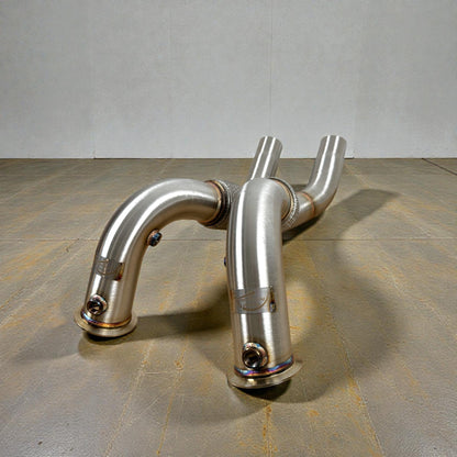 BMW N63 & N63TU Catless Race Downpipes for 550i, 650i, 750i, Alpina B6 B7, X5, X6 (F Chassis)