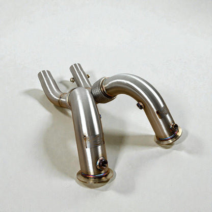 BMW N63 & N63TU Catless Race Downpipes for 550i, 650i, 750i, Alpina B6 B7 (F Chassis)