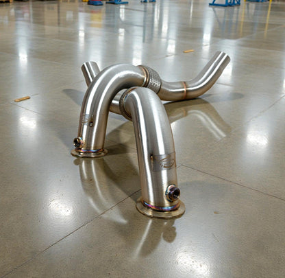 BMW N63 & N63TU Catless Race Downpipes for 550i, 650i, 750i, Alpina B6 B7, X5, X6 (F Chassis)
