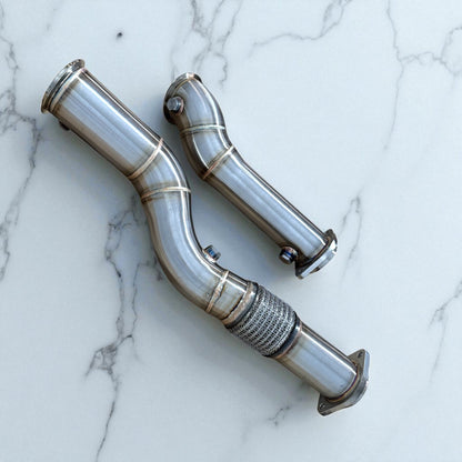3.5 Inch S58 Race Downpipe For BMW M3 G80, M2 G87, M4 G82, M4 G83