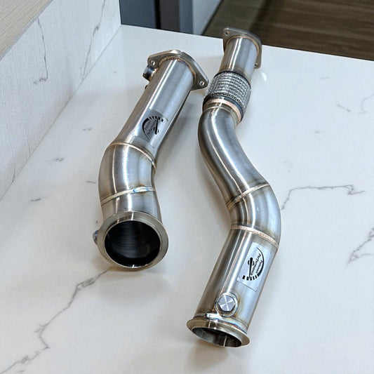3.5 Inch S58 Race Downpipe For BMW M3 G80, M2 G87, M4 G82, M4 G83