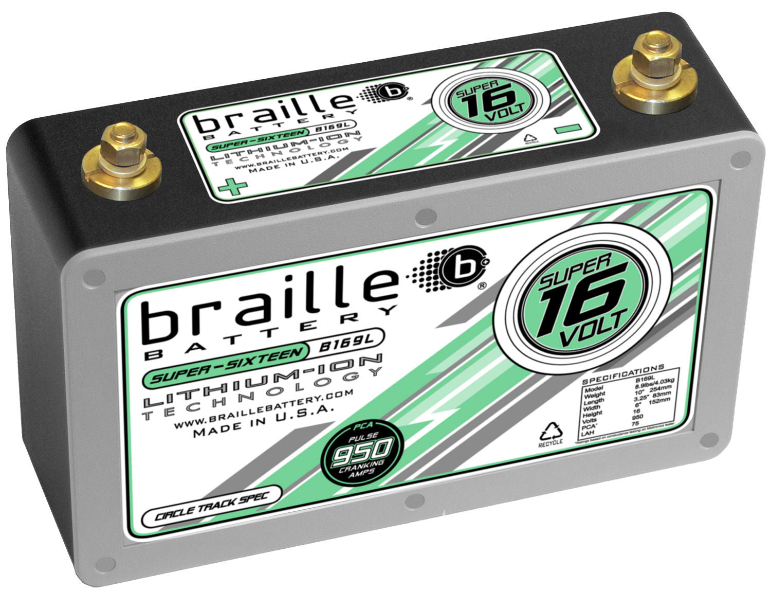 B169L BRAILLE AUTO BATTERY