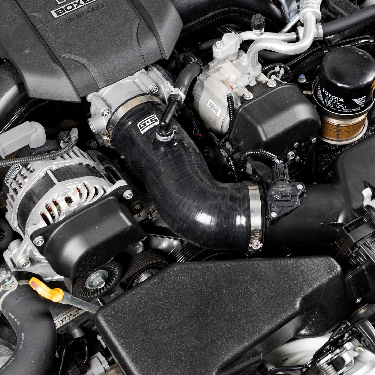 GrimmSpeed Post-MAF Hose Kit - Black - 2022+ Subaru BRZ, 2022+ Toyota GR86 GRM125033.1