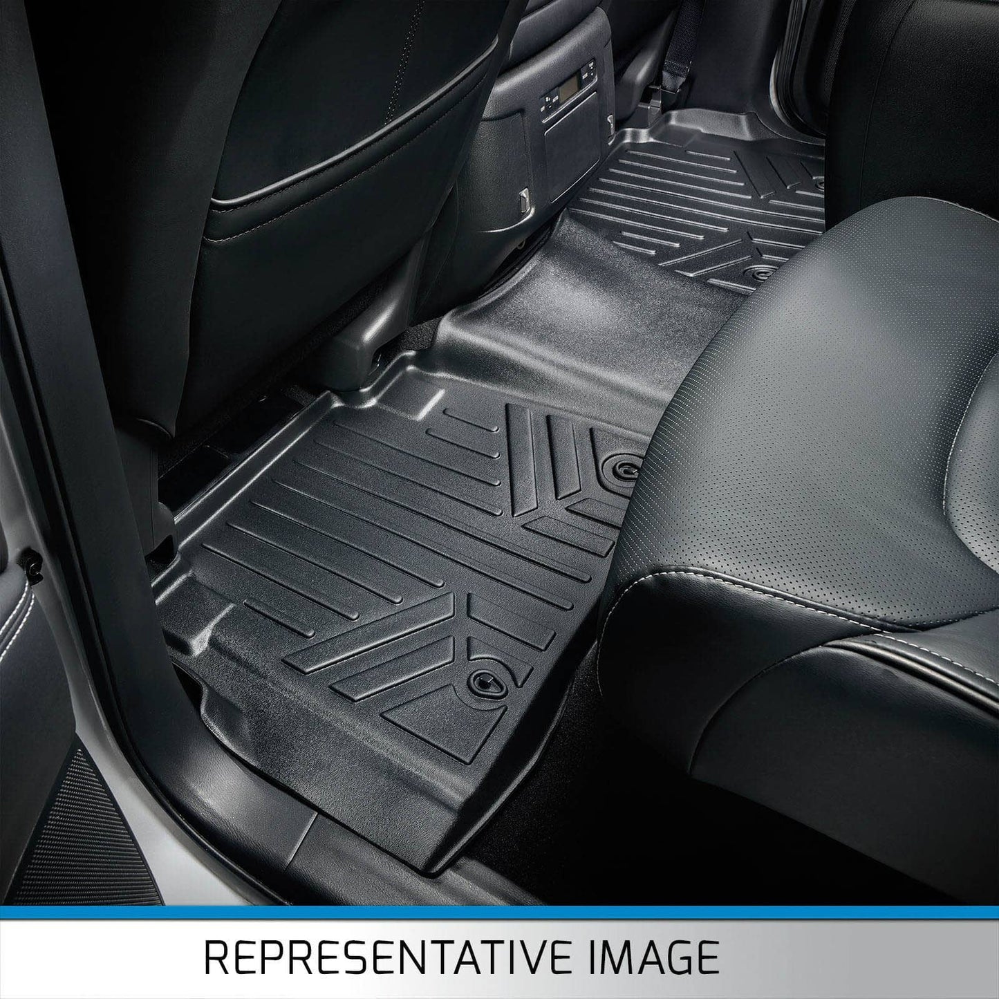 SMARTLINER Floor Liners for 2019 Silverado 1500 LD/ GMC Sierra 1500 LD Double Cab (Over the Hump Coverage)