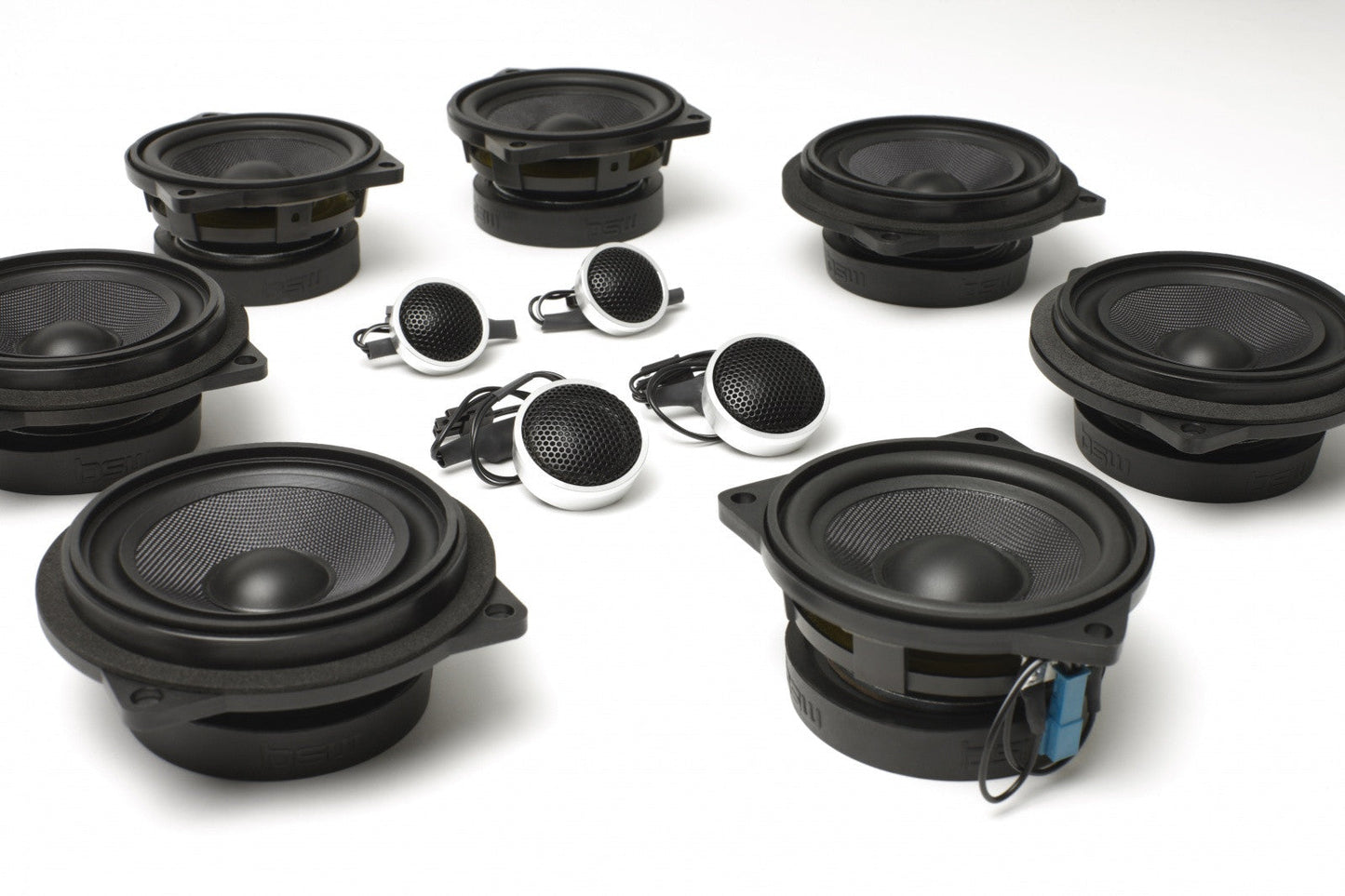 BACKORDERED - SHIPS SECOND HALF OF JULY - RECOMMEND YOU ORDER NOW, LIMITED FUTURE INVENTORY - Stage One BMW Speaker Upgrade for E63 Coupe with Premium Top Hi-Fi