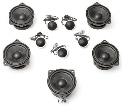 BACKORDERED - SHIPS SECOND HALF OF JULY - RECOMMEND YOU ORDER NOW, LIMITED FUTURE INVENTORY - Stage One BMW Speaker Upgrade for E70/E71 X5/X6 with Standard Hi-Fi