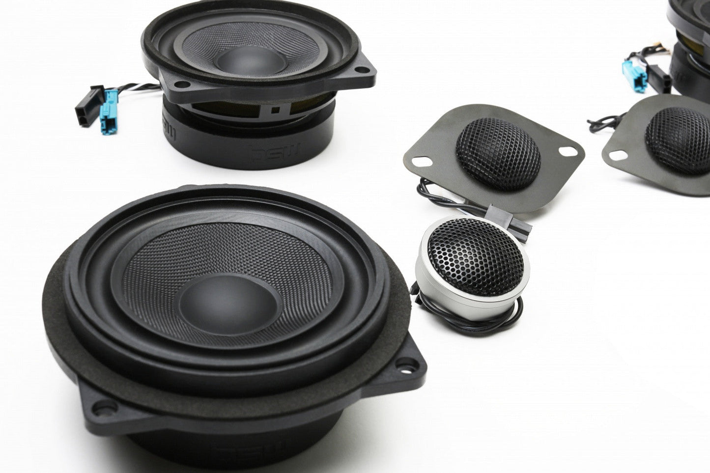 BACKORDERED - SHIPS SECOND HALF OF JULY - RECOMMEND YOU ORDER NOW, LIMITED FUTURE INVENTORY - Stage One BMW Speaker Upgrade for E90 Sedan with Premium Top Hi-Fi