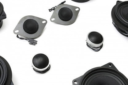 BACKORDERED - SHIPS SECOND HALF OF JULY - RECOMMEND YOU ORDER NOW, LIMITED FUTURE INVENTORY - Stage One BMW Speaker Upgrade for E90 Sedan with Premium Top Hi-Fi