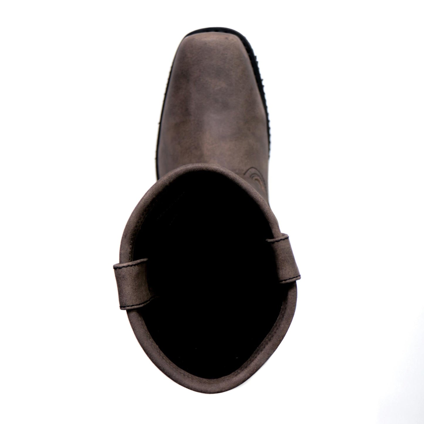 Men's Dust Rider Stone-Wash Brown Harness Boots - BTM1003
