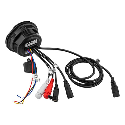 Marine And Powersports Waterproof Bluetooth Audio Receiver With Controls and Microphone