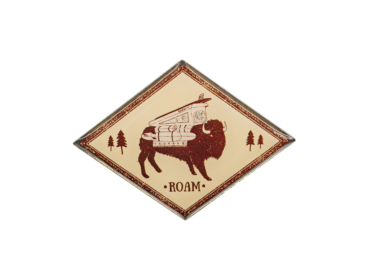 Buffalo Roam Vanimal Enamel Pin