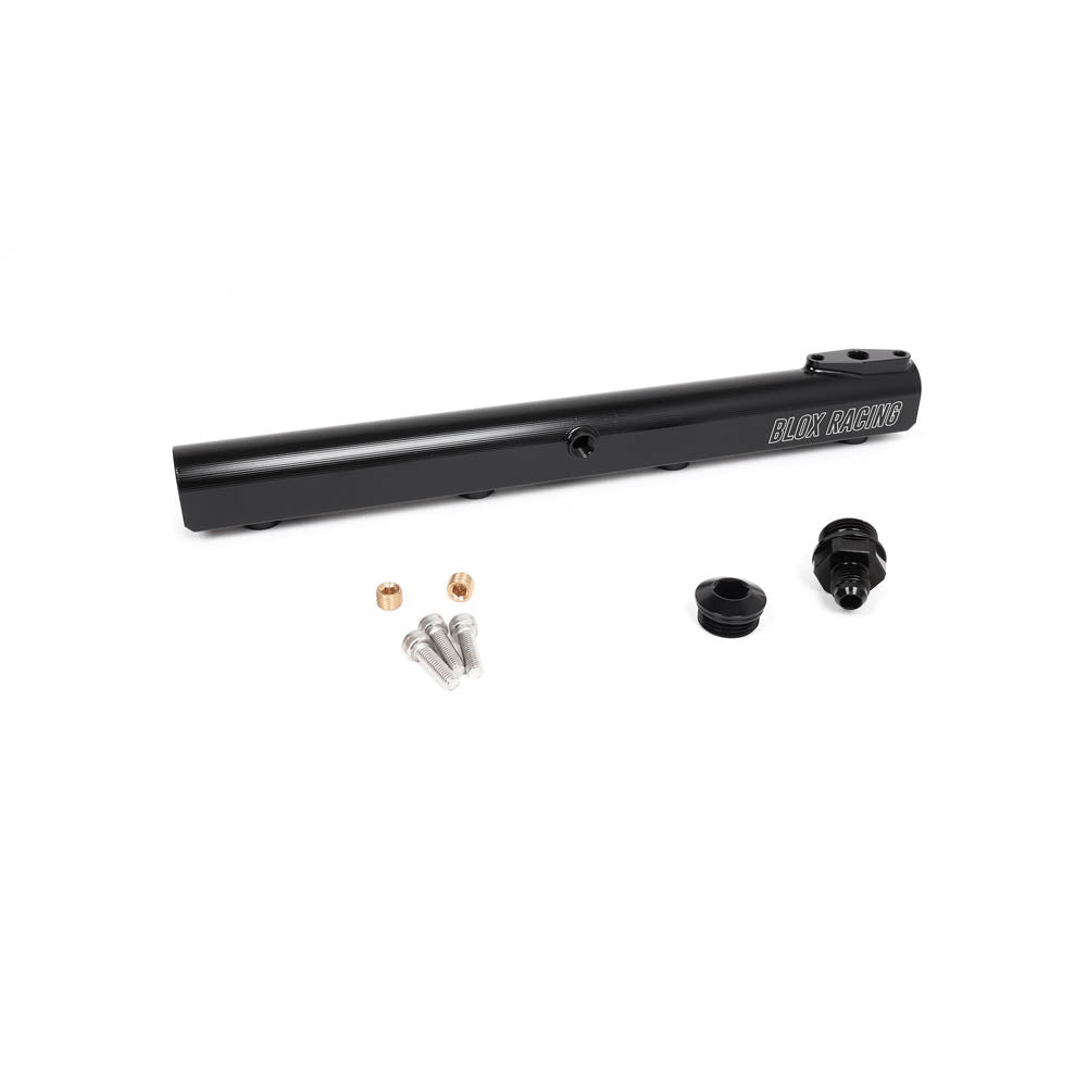 BLOX Racing XTREME Aluminum B-Series Fuel Rail Black - GARAGE SALE