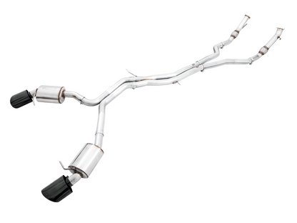 AWE Tuning Touring Edition Exhaust for Audi B9.5 RS 5 Sportback - Non-Resonated - Diamond Black RS-style Tips 3015-33321