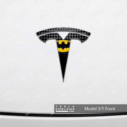 Batman Tesla Emblem Decals (Front + Back) | Model Y