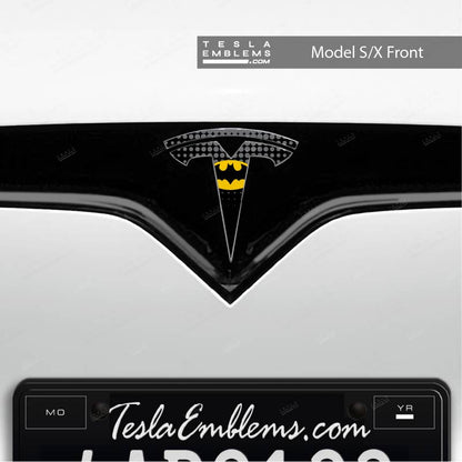 Batman Tesla Emblem Decals (Front + Back) | Model S