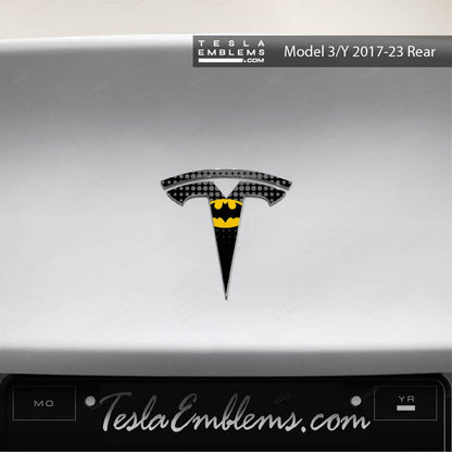 Batman Tesla Emblem Decals (Front + Back) | Model Y