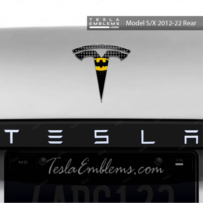 Batman Tesla Emblem Decals (Front + Back) | Model S
