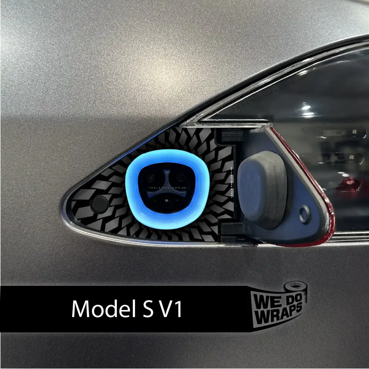 Black Hole Tesla Charge Port Wrap | Model S