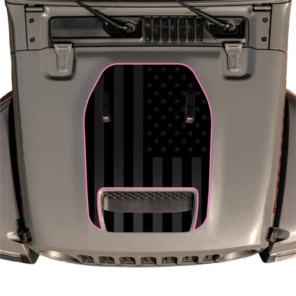 Hood Graphic for Wrangler 392 | Black Flag