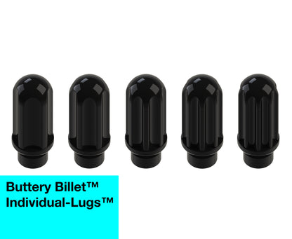 buttery billet™ Individual-Lugs™ - Closed End - For 5 Lug Wheels - Each Lug Nut Is Unique (Made to order)