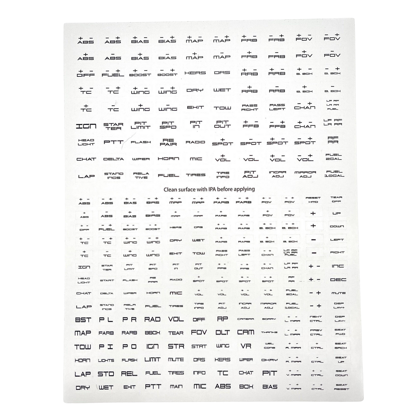 Button Box Label Kit (270 Labels)