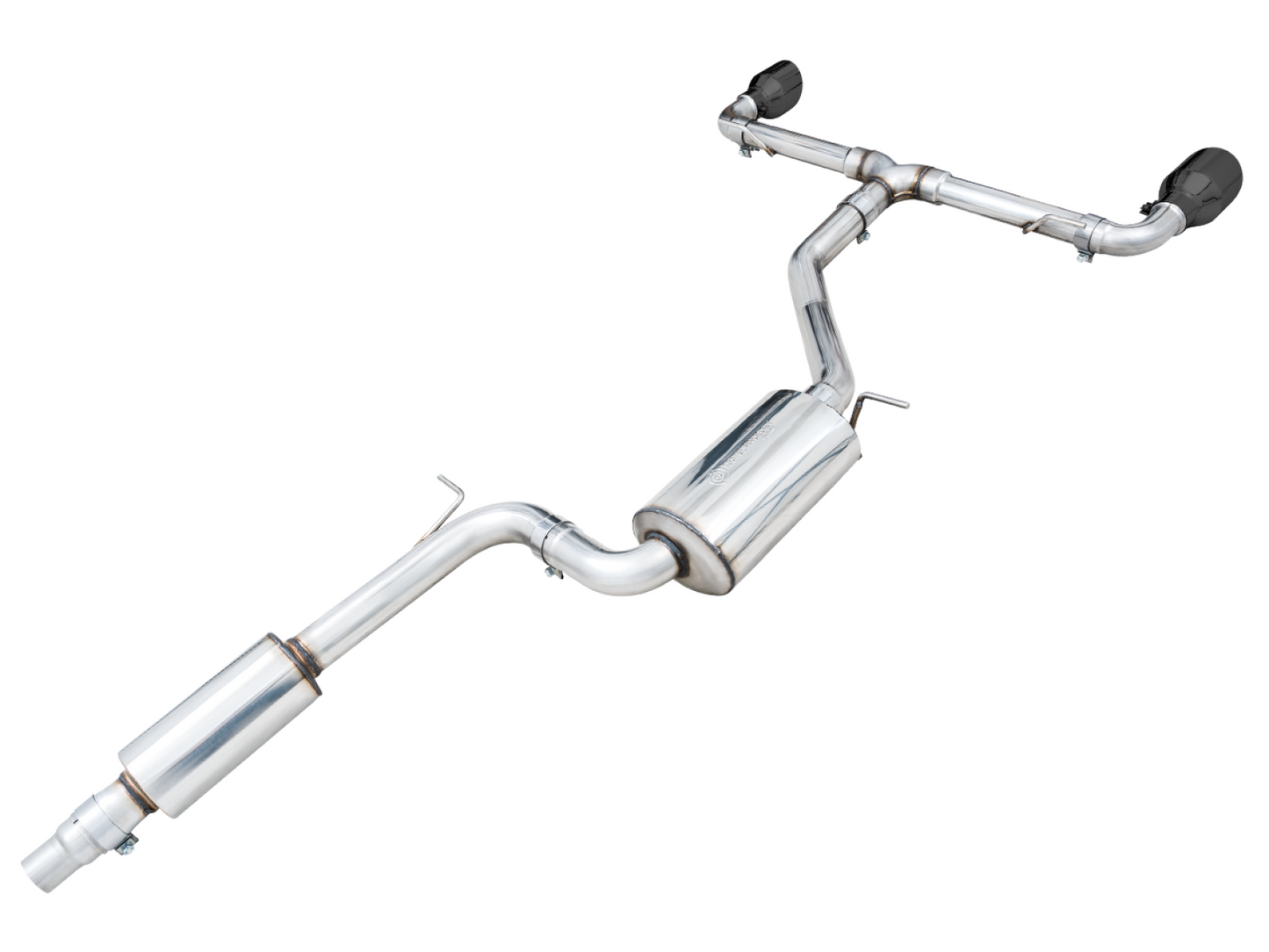 AWE Tuning Touring Edition Exhaust for VW MK8 GTI - Diamond Black Tips 3015-33658