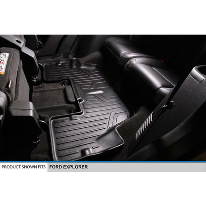 SMARTLINER Custom Fit Floor Liners For 2015-2016 Ford Explorer without 2nd Row Center Console