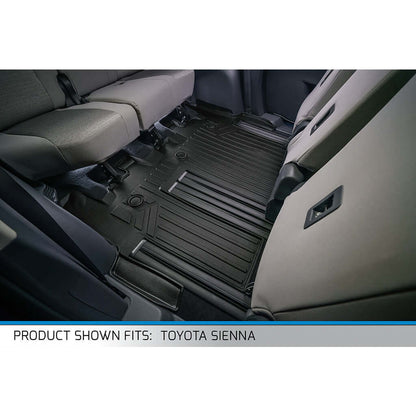 SMARTLINER Custom Fit Floor Liners For 2021-2026 Toyota Sienna with 2nd Row Bench Seat no Spare Tire