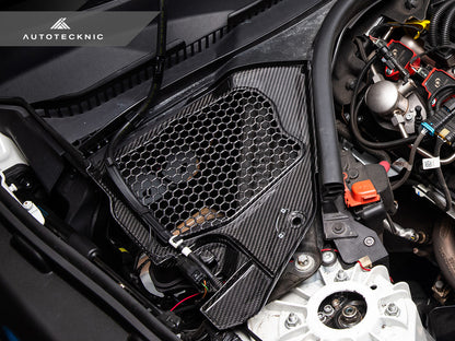 AutoTecknic Dry Carbon Engine Cowl Panel Trim Set - Toyota A90 Supra 2020-Up