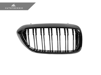 AutoTecknic Dual-Slats Gloss Black Front Grille Set - G30 5-Series Pre-LCI