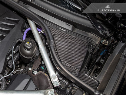 AutoTecknic Dry Carbon Engine Cowl Panel Trim Set - G05 X5 | G06 X6 | G07 X7