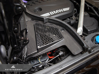 AutoTecknic Dry Carbon Engine Cowl Panel Trim Set - G05 X5 | G06 X6 | G07 X7