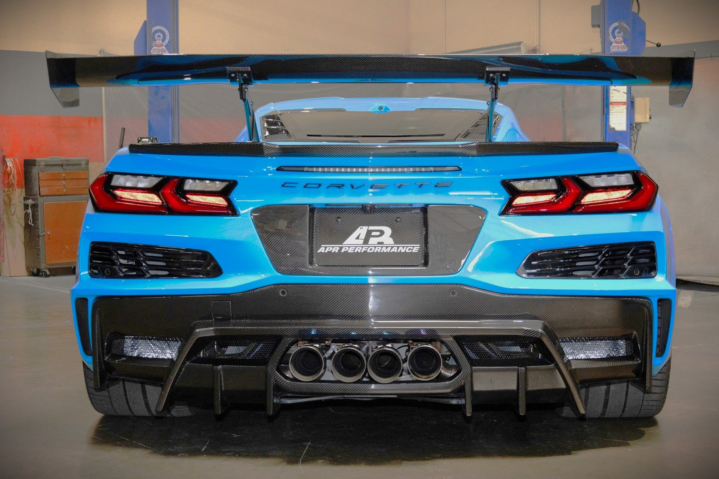Chevrolet Corvette C8 Z06, ERAY, ZR1, Grand Sport Carbon Fiber Rear Diffuser