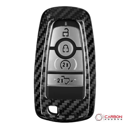 Real Carbon Fiber Key Fob Cover for 2017-2024 Ford F-150 Raptor