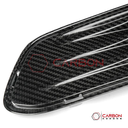 Carbon Fiber Rear Bumper Vent Inserts for C8 Corvette Z06, E-Ray & ZR1