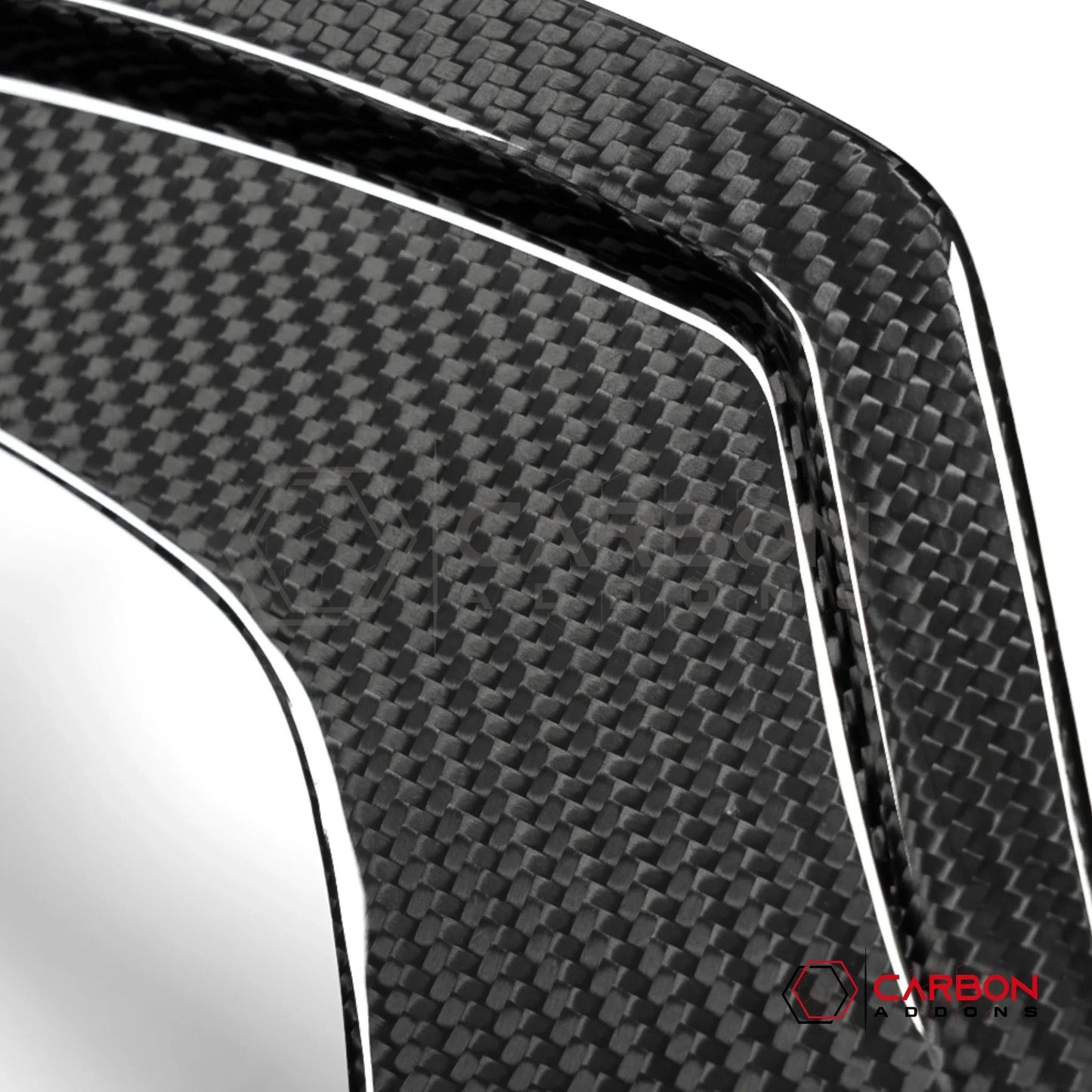 C8 Corvette Z51, Z06 & Stingray | GT2/GT3 Seat Adjustment Button Cover Trim | Real Dry Carbon Fiber