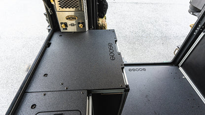 Alu-Cab Canopy Camper V2 - Toyota Tacoma 2005-2023 2nd & 3rd Gen. - Rear Double Drawer Module - 6' Bed