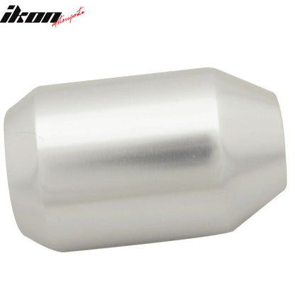 Silver M8X1.25MM MT Manual MUG Gear Shift Knob & BD Logo Badge Emblem