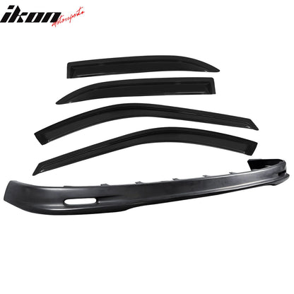 Fits 96-97 Honda Accord Mugen Front Bumper Lip + Sun Window Visor