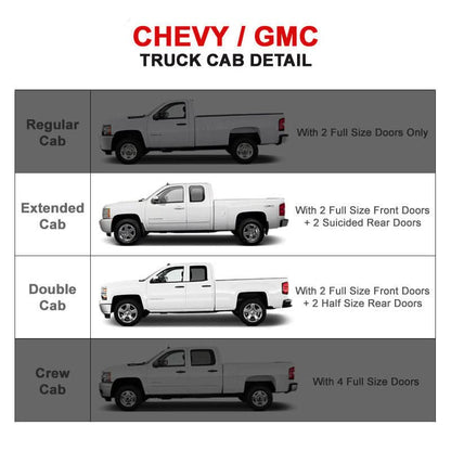 2019-2022 Chevy Silverado Sierra Double Cab 6in SS Side Step Nerf Bars
